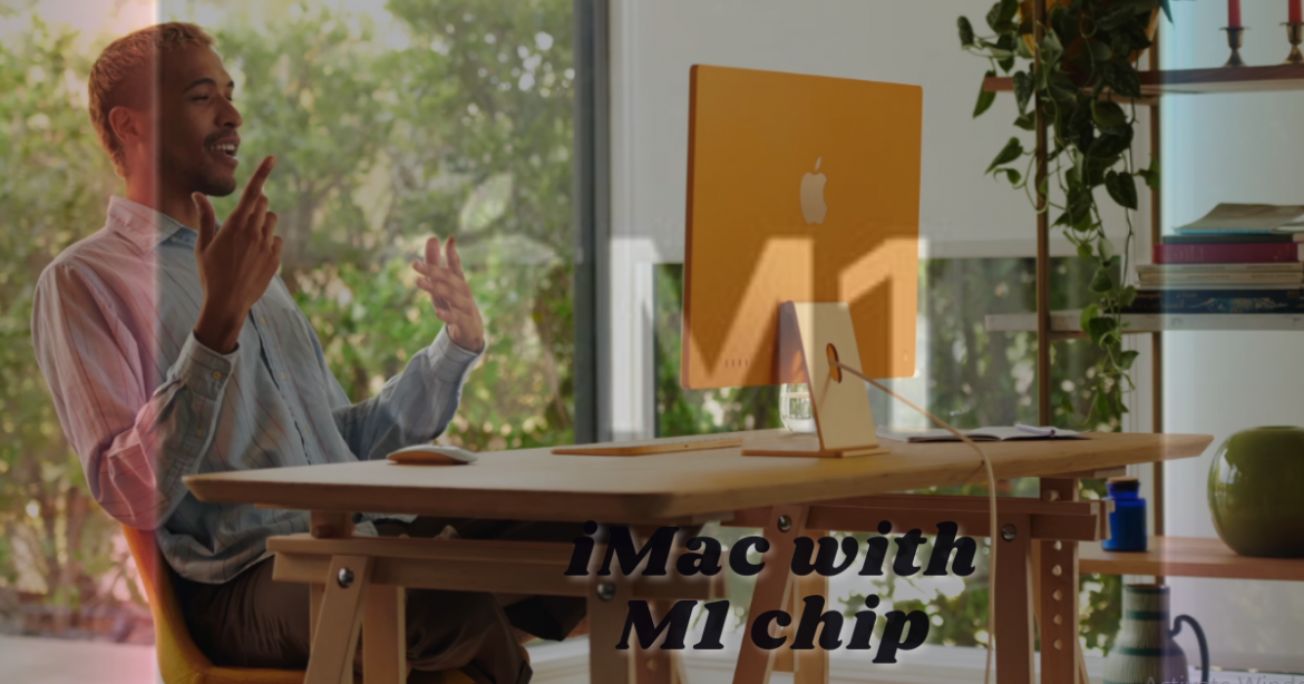 The latest iMac with an M1 chip was released at this April Apple event.